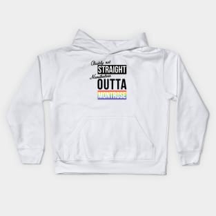 (Clearly Not) Straight (Nonetheless) Outta Montrose - Houston Pride Kids Hoodie